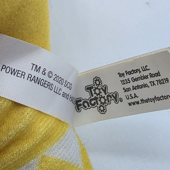 Saban’s Mighty Morphin Power Rangers Yellow Ranger Plush Stuffed Toy - Picture 6 of 7